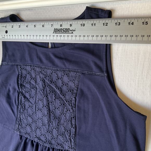 Old Navy Women Maternity Dress Size M A-Line Embroidered Sleeveless Knee Length - Picture 5 of 9